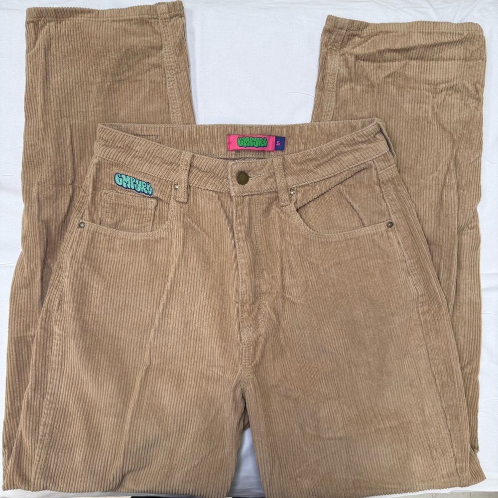 Empyre Corduroy Pants Tan Straight Leg Y2K Skater Size‎ 5